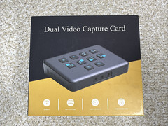 Dual Video Capture Card HDMI Live Stream Switcher, 4K 60HZ USB-C Open Box New
