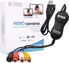 VHS to Digital Converter Kit: RCA to USB Video Capture Device for Mac & PC