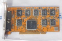 DVR-9018 Tundra / Techwell TW6802B PCI 8x Frame Grabber Video Card PCB Card