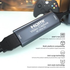 4K 30FPS HDMI Video Capture Card,Video Recording Card HDMI USB 3.0 with Type-…