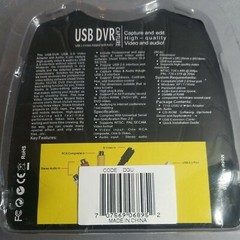 Usb Dvr Capture Usb 2.0 Video Adapter With Audio, Model No.T118 New In Package