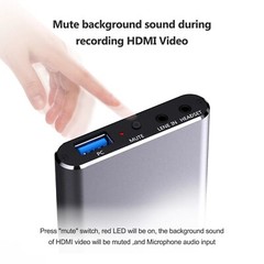 4K 60hz Loop USB HDMI Video Capture Card 1080p 60fps Recording PC Live Streaming