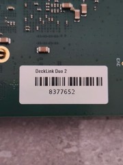 Blackmagic Design Decklink Duo 2 PCI SDI capture card For parts.