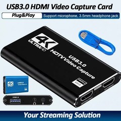 HDMI to USB 3.0 Video Capture Card 4K Recorder Phone Game Video Live Streaming