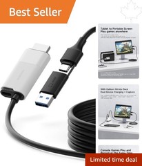 Versatile 1080P Capture Card with 100W PD – Ideal for Live Gaming Streaming
