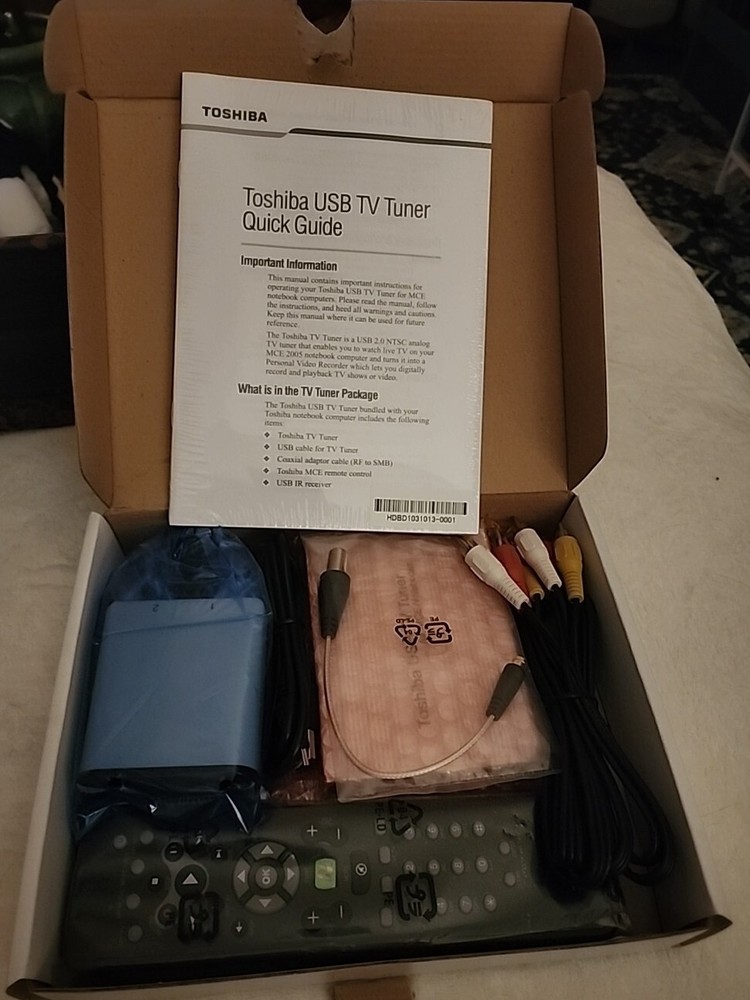 Toshiba USB TV Tuner for MCE Notebooks PA3518U-1TVN