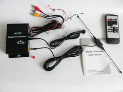 Mobile Car ATSC Tuner Digital Car Antenna TV Tuner Analog Receiver 4 Video