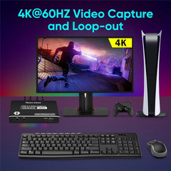 4K 60Hz HDMI USB 3.2 Capture Bypass HDCP USB C Video Card 1080P 240FPS Video Gra