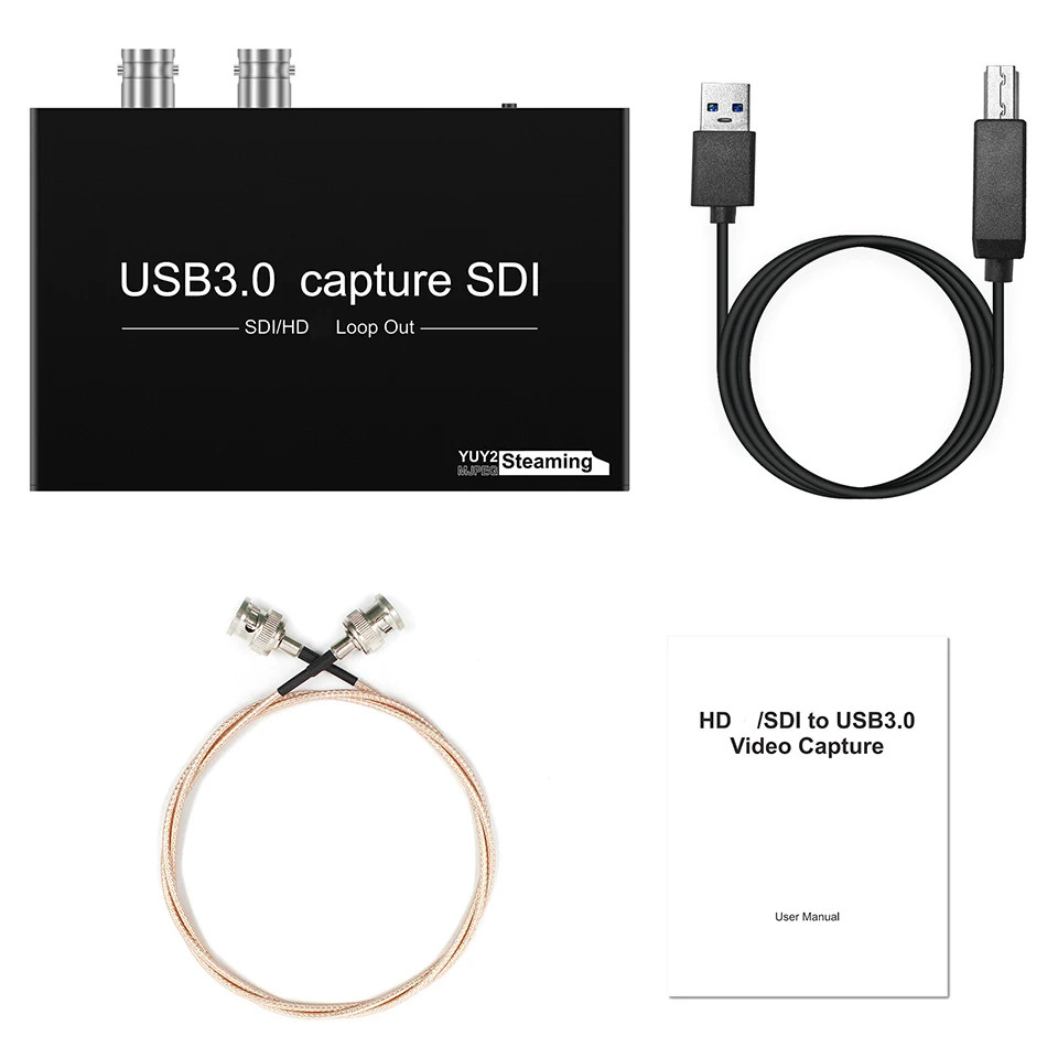 SDI USB 3.0 Video Audio Capture Card with SDI/HD Loop out Grabber For Broadcast
