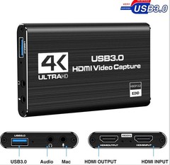 4K Audio Video Capture Card USB 3.0 HDMI Video Capture Device Full HD Recording