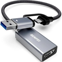 BENFEI Video/Audio Capture Card Supporting 1080P 60FPS for Streaming, Recording