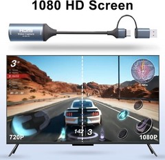 Video Capture Card, USB 3.0 HDMI to USB C Audio Capture Card,4K 1080P 60FPS
