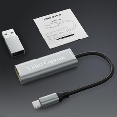 Video Capture Card, USB3.0 HDMI to USB C Capture Card, 4K 1080P 60FPS