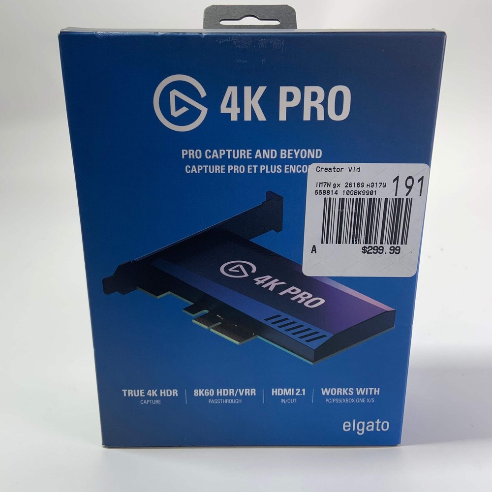 New Elgato 4K PRO Internal Capture Card 20GBK9901