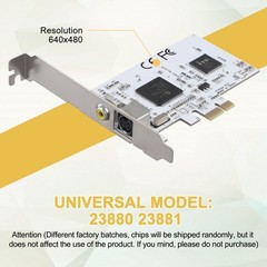PCIE Expansion Card PCIE to AV 640X480 Resolution Video Capture Card5082