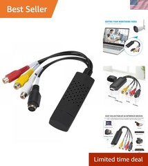 VHS to Digital Converter,USB 2.0 Video Converter Capture Card,RCA to USB Audi…
