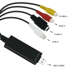 USB2.0 VHS To DVD Converter Audio Video Capture Kit Scart RCA Cable for Win10