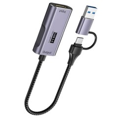 Aluminum Alloy HDTV Video Captures Grabbers 4K60Hz USB3.0 Interfaces for