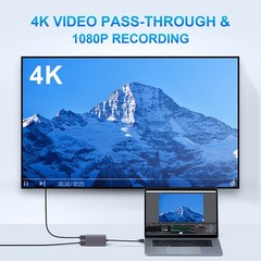 1080P60fps Video Capture Card HDMI Live Streaming Box Recording Phone Laptop #8