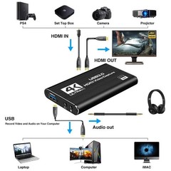 4K Capture Card Audio Video USB 3.0 HDMI Video Capture Device Full HD Recording