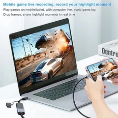 Video Capture Card HDMI to USB C with USB 3.0 Streaming Device 30FPS Capture 4K