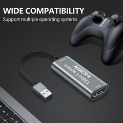 Video Capture Cards, 4K HDMI to USB 3.0 Video Capture Device, 1080P HD 60fps …