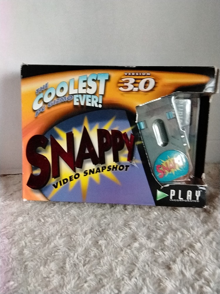 Vintage Snappy Video Snapshot PC Gizmo Version 3.0 software NEW IN BOX. PHOTOS