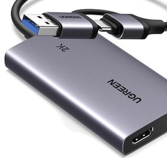 Compact 2K HDMI Capture Card with 4K Passthrough for Content Creators & Gamers