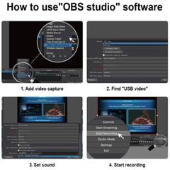 4K 1080P HD Video Capture Card Type C Game Recording Box PC Live Streaming Plate