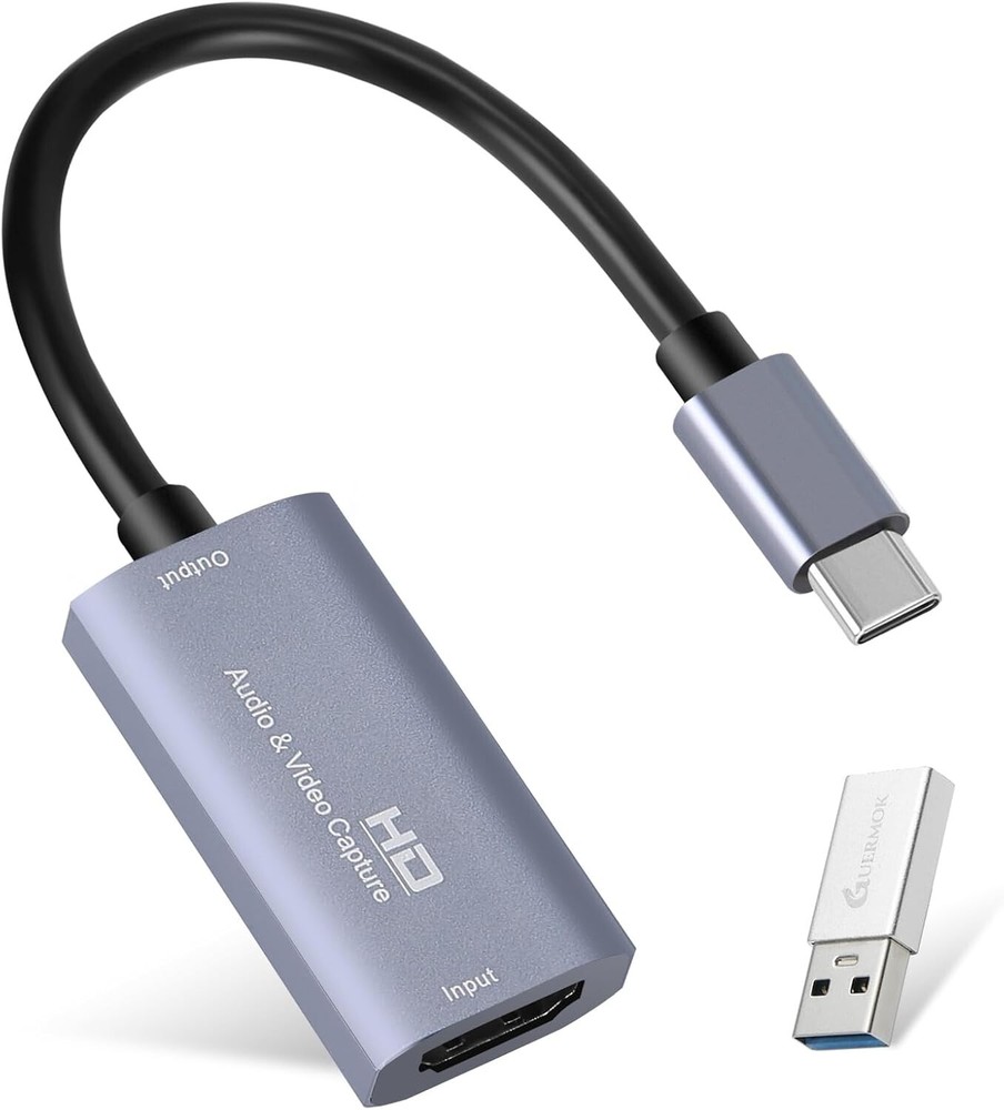 Video Capture Card, USB 3.0 HDMI to USB C Audio Capture Card, 4K 1080p60fps NEW