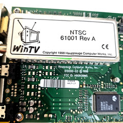 Hauppauge WinTV NTSC 61001 Rev A PC TV Tuner Card Windows RF RCA Composite Video