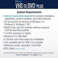 Roxio Easy VHS to DVD 3 Plus Video Converter with USB Capture Device