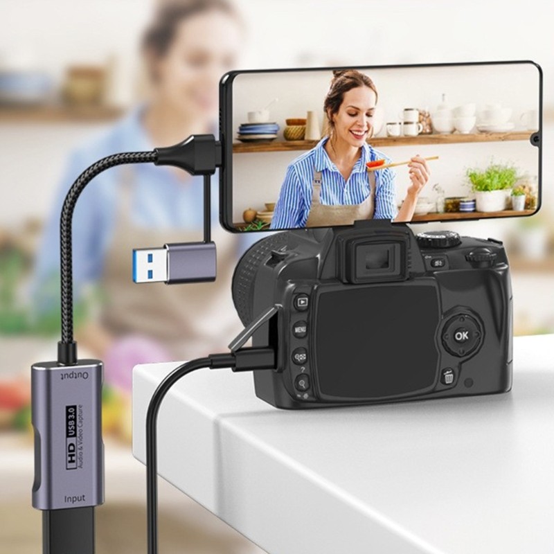 Aluminum Alloy HDTV Video Captures Grabbers 4K60Hz USB3.0 Interfaces for
