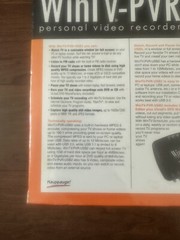 Brand New-Hauppauge WIN TV WinTV-PVR USB2 949 Personal Video Recorder System