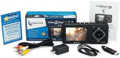 ClearClick Video to Digital Converter 2.0 Second Gen VHS Camcorder Tapes Bundle