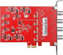 6904SE DVB-S2 / S / S2X Quad Tuner PCIe Card for Satellite Live TV