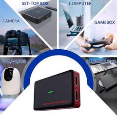 4K30 HDMI Game Capture Card 1080p60 USB3.2 Gen1 Type-C&USB-A,for PS5 Xbox Switch