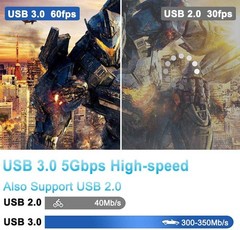 SDI Capture Card, SDI to USB 3.0 w/ HDMI Loopout 1080P 60FPS Video