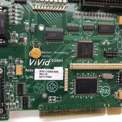 QVI 11540-505 ViVid PCI Video Capture Card DB15 2-In 1-Out for Machine Vision