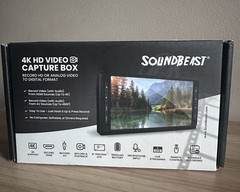 SoundBeast 4K HD Video Capture Box – Capture or Live Stream HDMI AV RCA – 5″ LCD