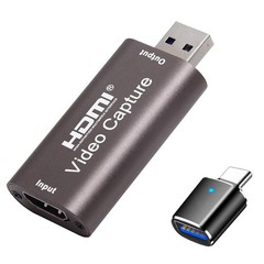 4K HDMI to USB Capture Card, Video Capture Card Device,1080P HD Video Recorde…