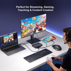 4K Capture Card for Streaming, USB 3.1 Video Capture Device for Streaming and…