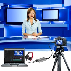 Grey 4K 1080P HDMI to USB 3.0 Video Capture Card Ultra HD with Headphone
