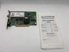 Hauppauge WinTV-PVR-250 PCI TV Tuner Capture Card w/ Manual NTSC REV G310
