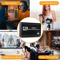 4K Audio Video Capture Card USB 3.0 HDMI Video Capture Device Full HD Recording