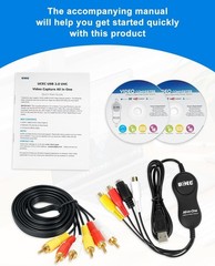 Universal RCA to USB Video Capture Device – Effortless VHS Digitization Kit