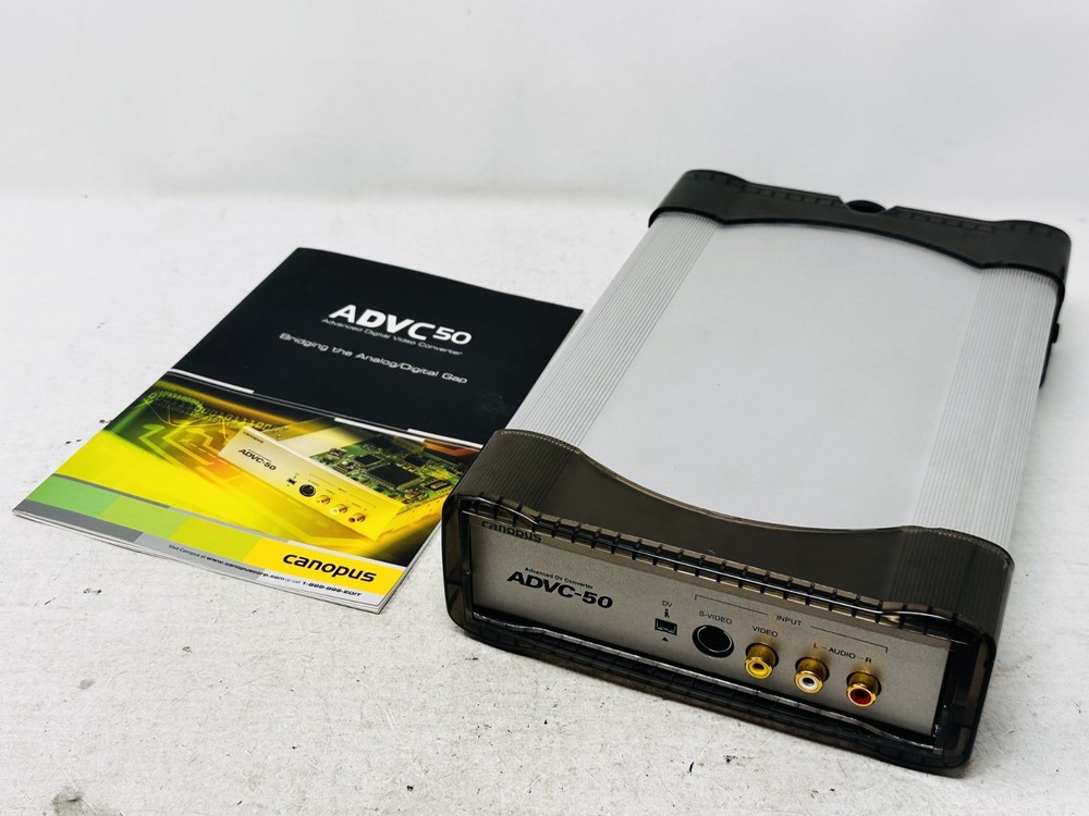 Canopus ADVC 50 Advance Digital Video Capture w/ Manual – No Cables