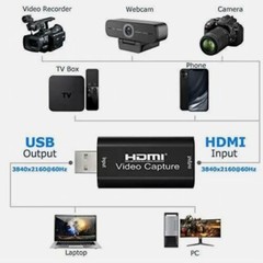 4K HDMI Video Capture Card, Cam Link Card Game Capture Card Audio Capture