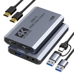 Video Capture Card, USB 3.0 Capture Card 4K HDMI Loop-Out, 4K 60FPS/1080P 240…