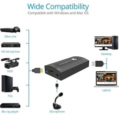 Prophecy USB 3.0 HDMI Video Capture Device with Audio – Capture, 1080P @60Hz